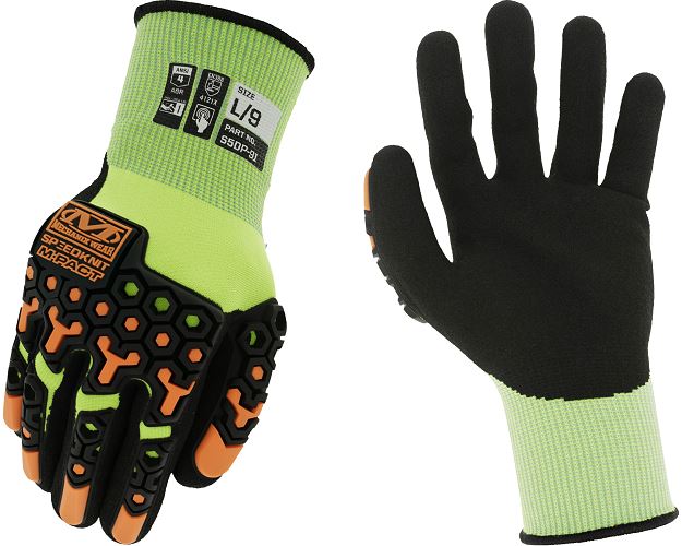 SpeedKnit™ M-Pact® Hi-Viz S5DP91 Gloves (XX-Large, Hi-vis Yellow)